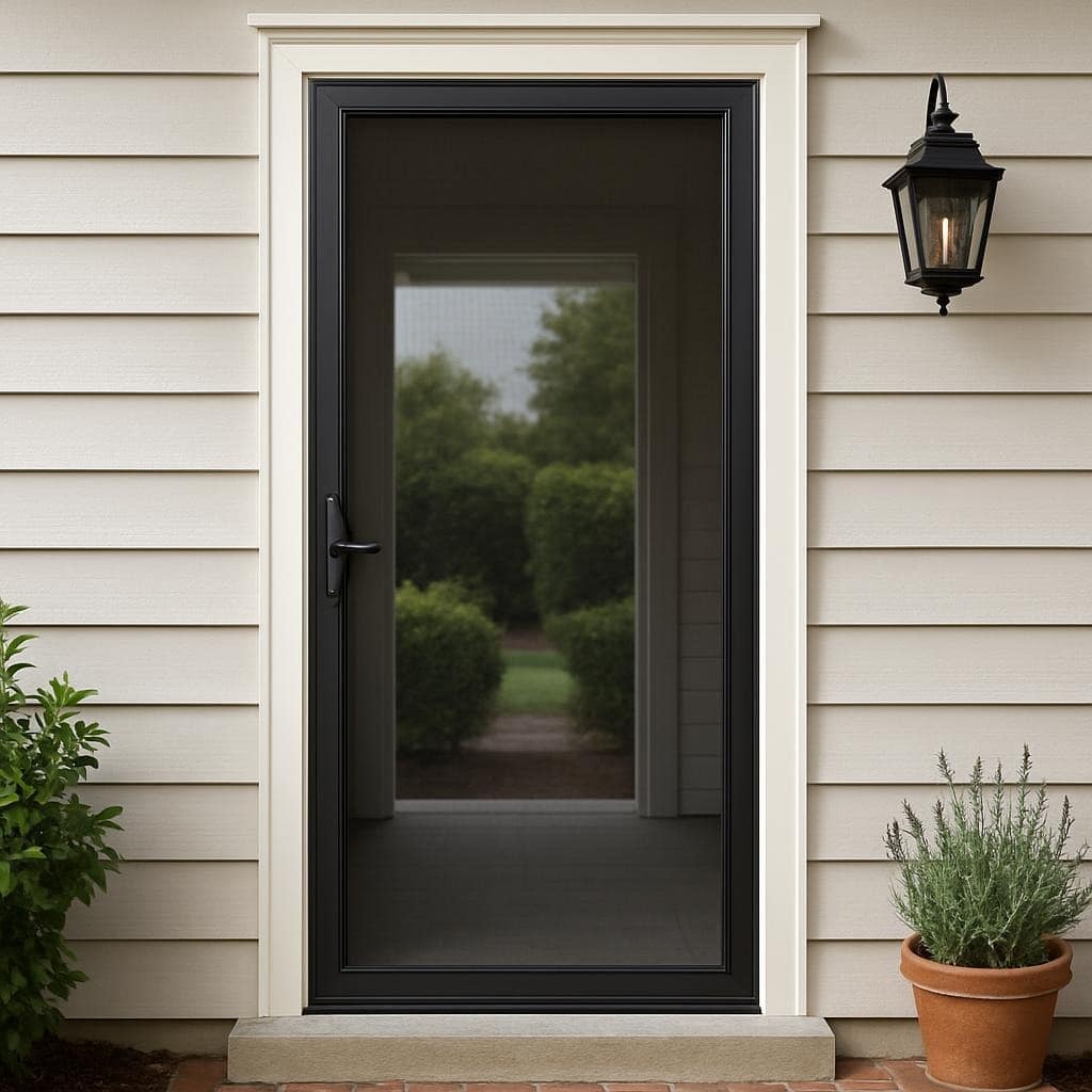 Screen door repair for sliding patio doors and storm doors in the OKC Metro.