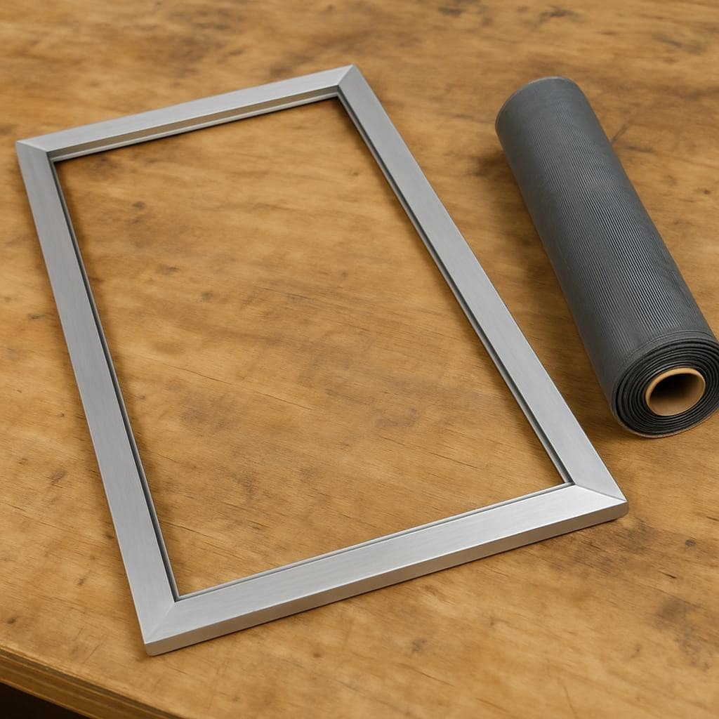 Custom window screen frames built to size for homeowners in Oklahoma City.